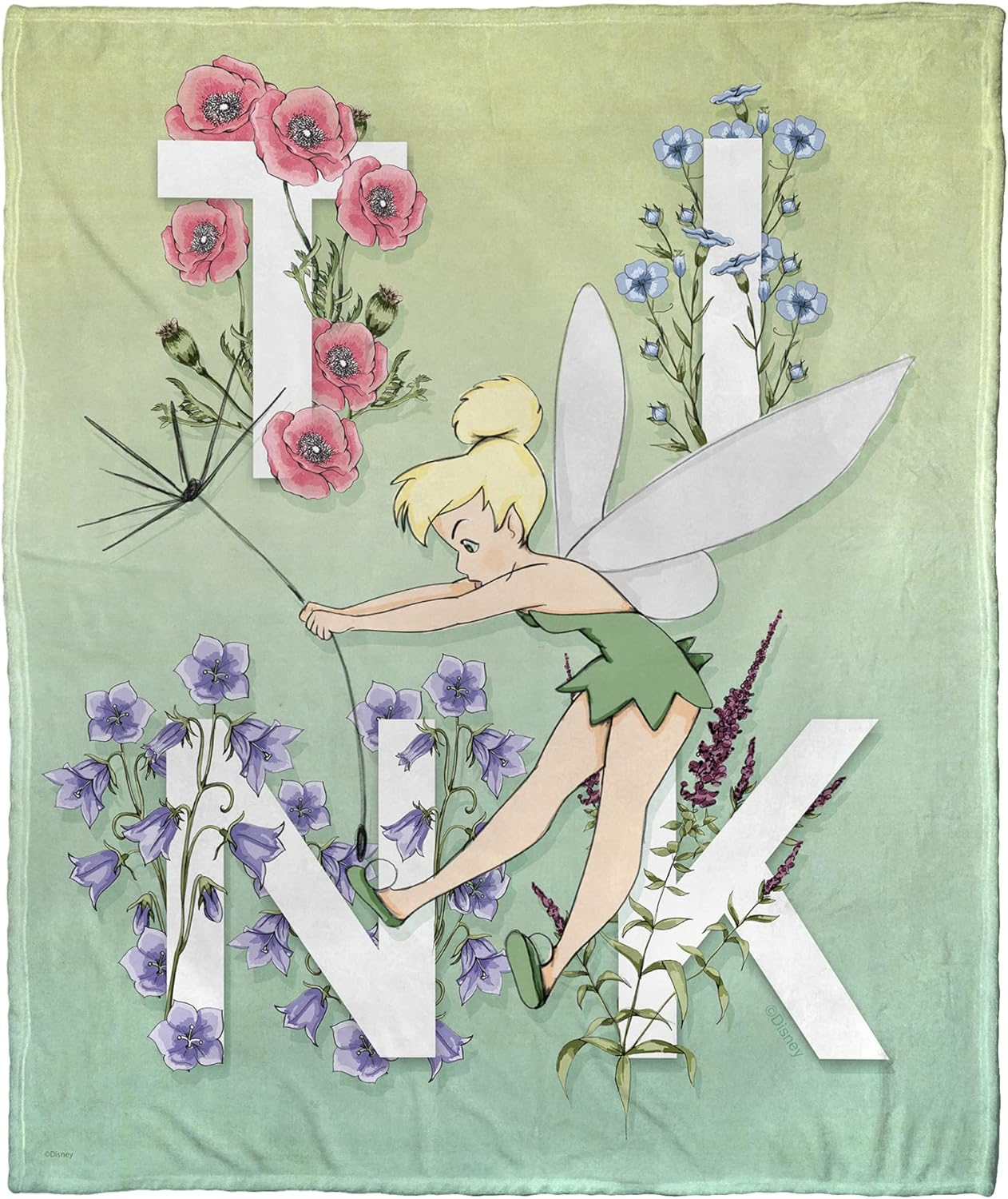 Northwest Fairies Silk Touch Throw Blanket, 50" X 60", Cosmic Tink