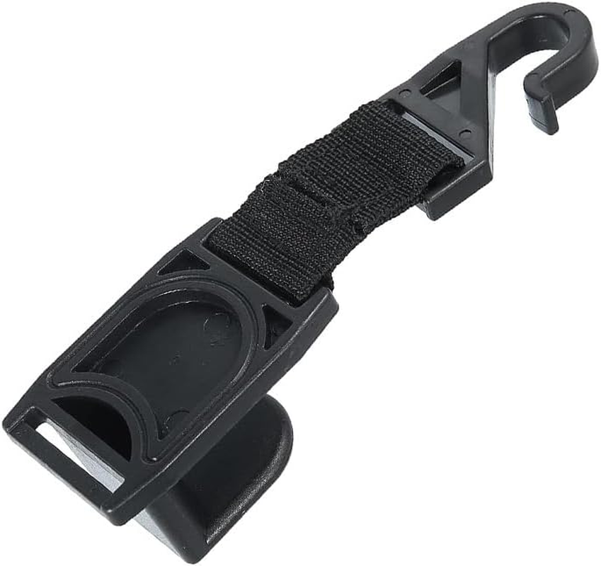 Car Seat Headrest Hooks, 4 Packs Car Universal Storage Organizer Headrest Hanger Holder Hooks for Coats Umbrellas Grocery Bags Handbag image number 6