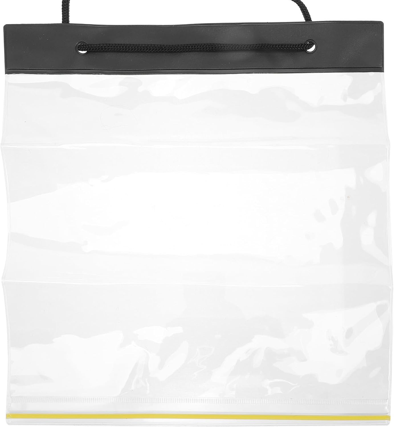 WRITWAA Waterproof Drawstring Map Bag PVC Travel File Organizer Pouch for Outdoor Training and Hiking, Lightweight Office Document Storage Holder, Foldable White S Size image number 6