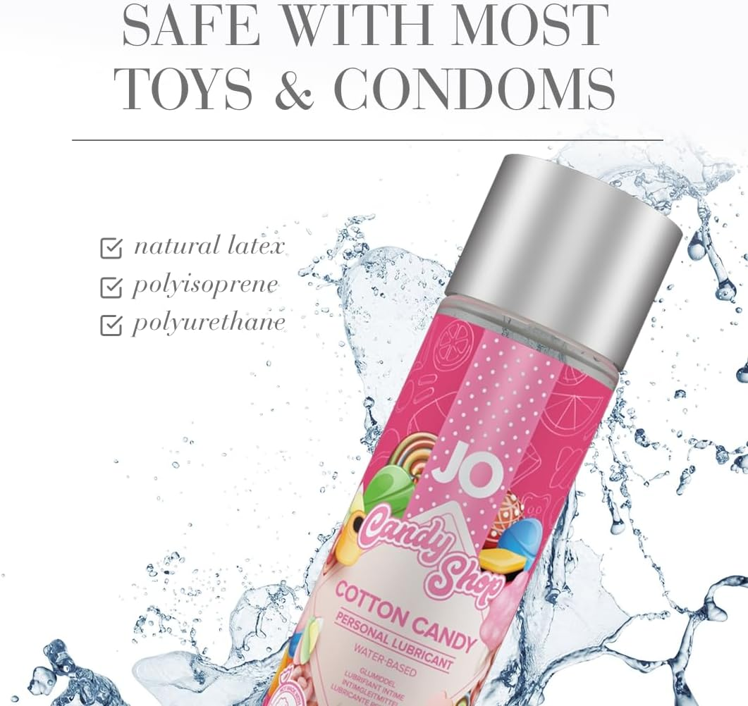 System Jo H2O Flavoured Candy Shop Cotton Candy Personal Lubricant, Cotton Candy 60 Milliliters image number 1