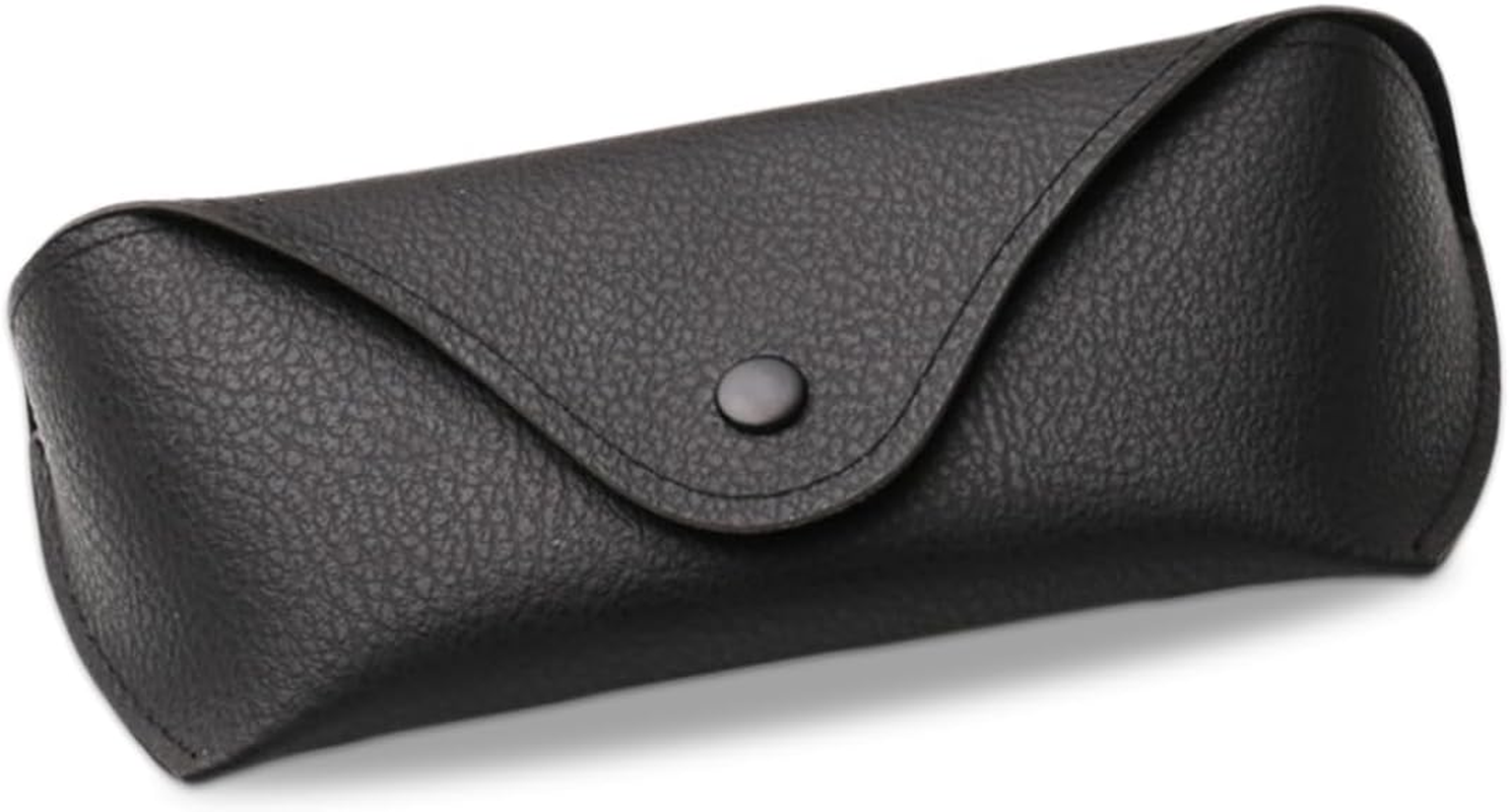 ZGWANSUI PU Leather Sunglass Eyeglass Case, Soft Eye Glasses Case for Men Women Adults, Portable Slim Reading Glasses Carrying Case