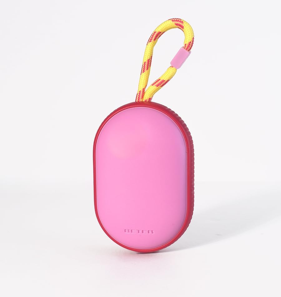 Beter - Hair Detangling Brush, Detangling On-The-Go Pink, Compact with Hanging Cord, Ideal for Travel, Made from Recycled Plastic, for All Hair Types
