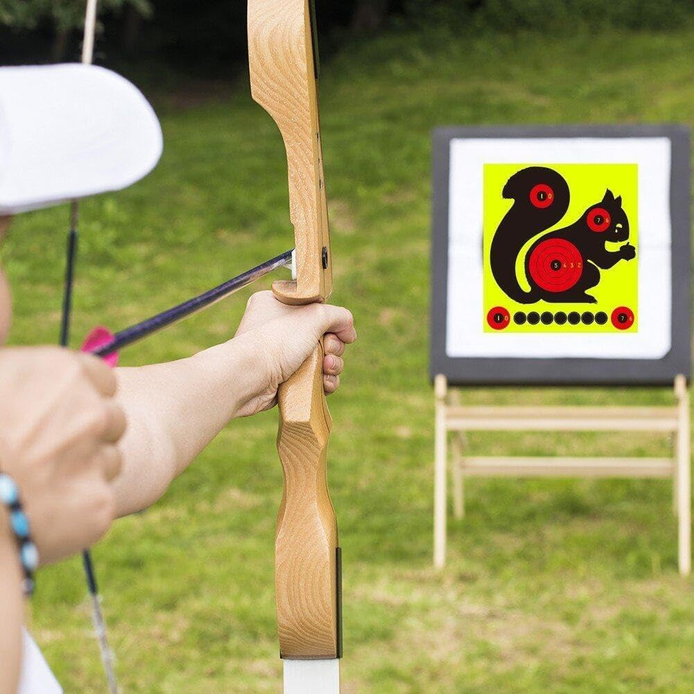 Linyongc Multicolor Dart Shooting Target, 28Pcs Self Adhesive Splatter Target Paper Stickers, 8X8Inch/20X20Cm, Square with Circular Center image number 5