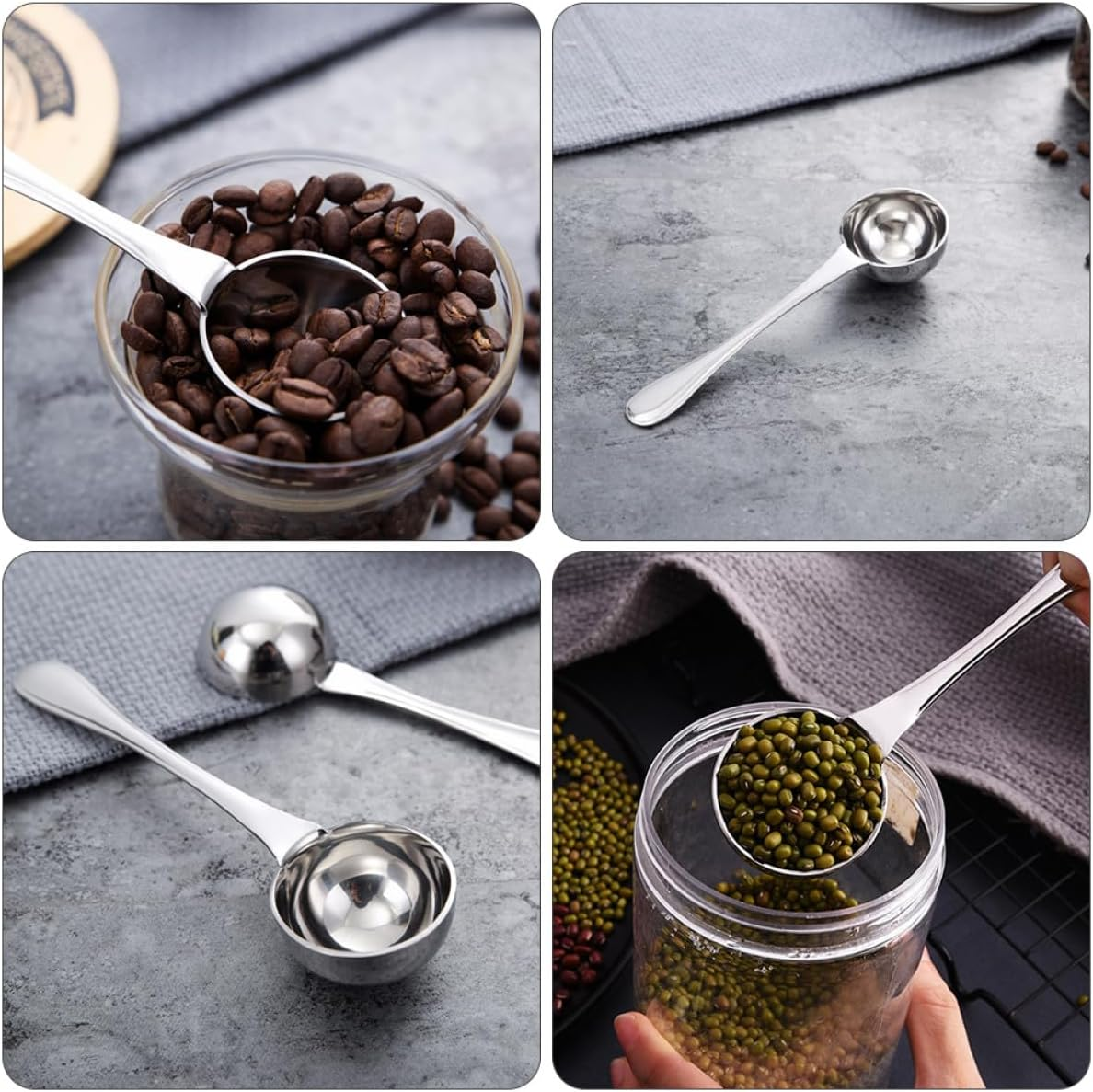 25Ml Stainless Steel Coffee Measuring Spoon, Multipurpose Table Scoop for Coffee, Milk Powder, and Loose Tea, Rustproof Kitchen Measuring Spoon for Home Use image number 4