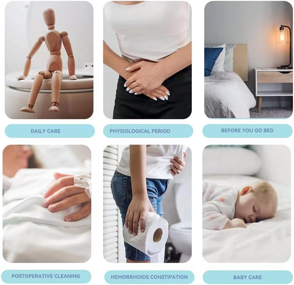 Bjworeye Portable Gynecological Bottle for Postpartum Essentials Feminine Care Mom Washer for Perineal Recovery Cleansing Blue image number 3