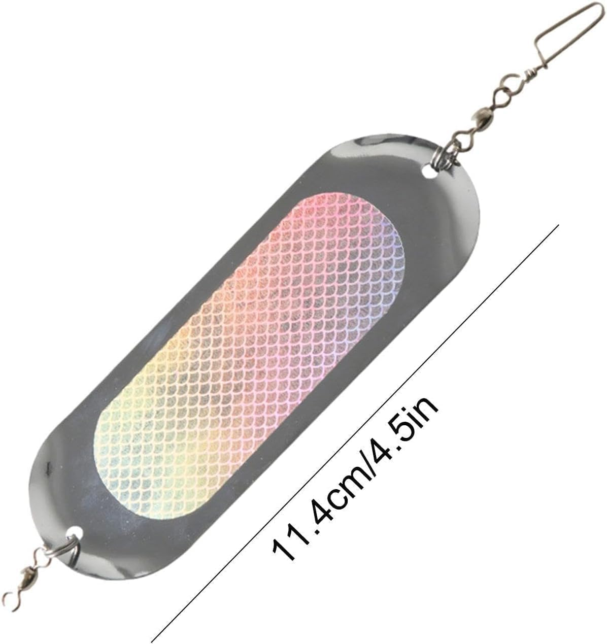 Diving Board Salmon Fishing Dodger, 2Pcs Salmon Fishing Diving Board Metal Flash Boards,Diving Board Salmon Fishing Dodger,Fishing Flasher Diving Salmon Fishing Metal Flash Board,Fishing Lure Flashers image number 6