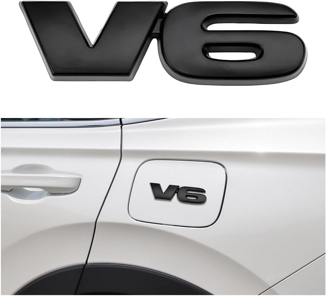 Wevdn 2PCS SR5 Metal Emblem, Premium 3D Classic SR5 Nameplate Logo Engine Badge Sticker, Universal SR5 Letters Metal Decal for Vehicle Side Fender Trunk Tailgate, Car Accessories (Black)