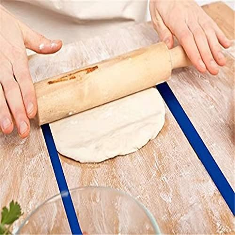 Rolling Pin Guide Silicone Measuring Dough Strip Perfect Dough Strip Professional Silicone Measuring Dough Strip for Kitchen Restaurant Use image number 4
