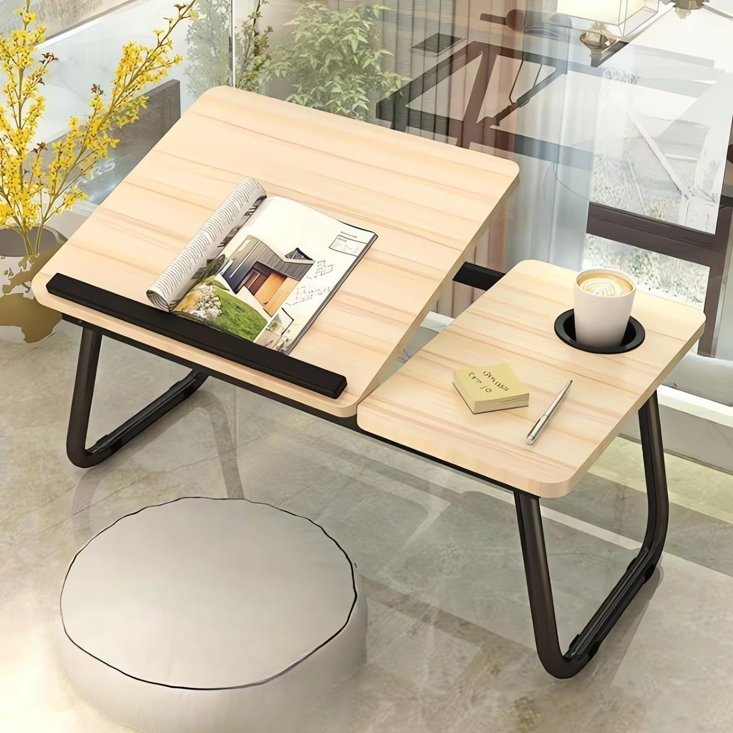 Laptop Desks, Writing Desks, Bed Desks, Portable Student Dormitory Desks (Light Wood)