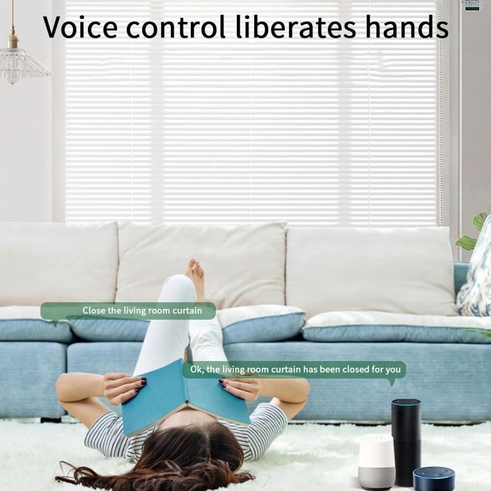 Byttlerom Tuya WIFI Smart Curtain Switch APP Timing Motor Controller Switch 433 Mhz White Remote Control Electric Roller Blind image number 6