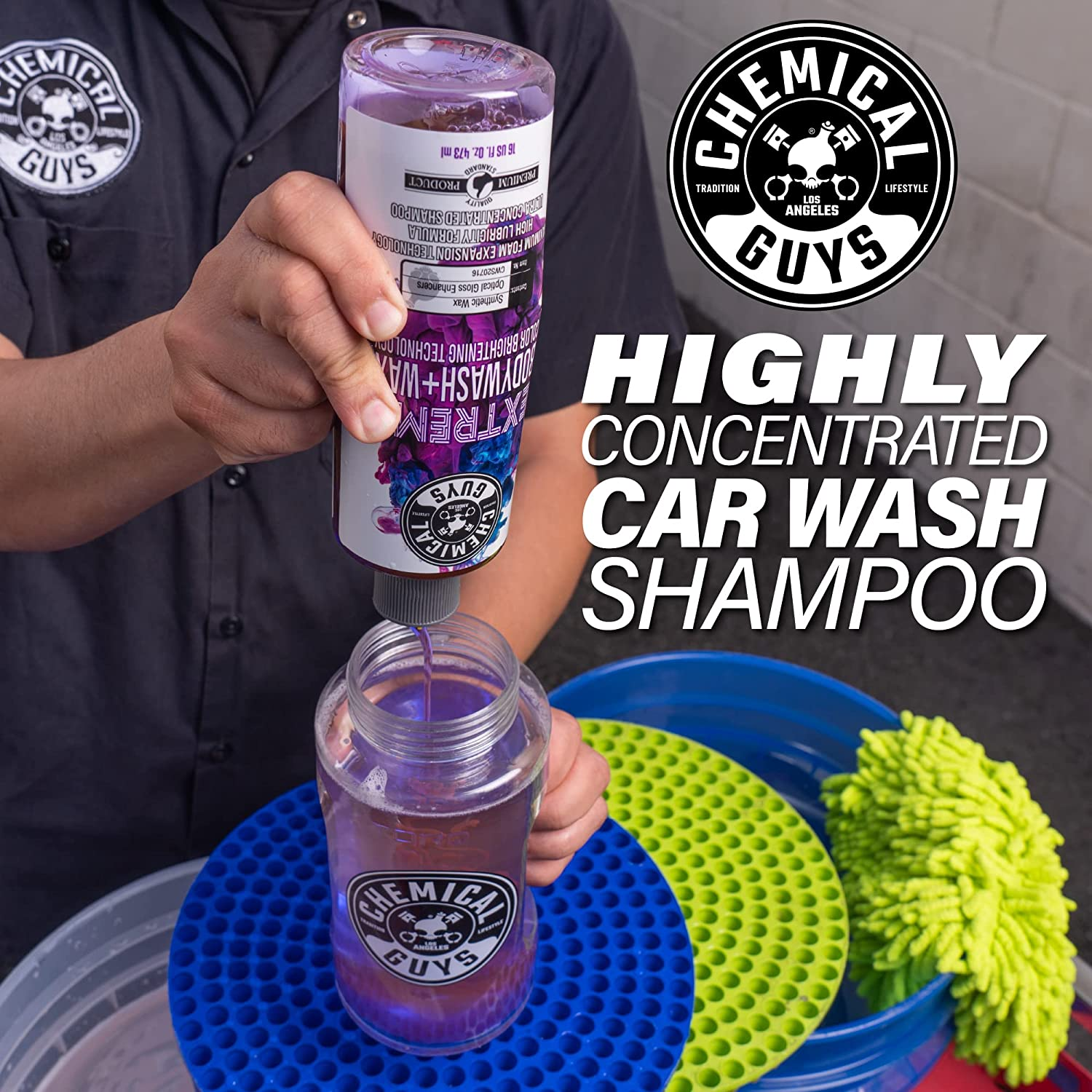 Chemical Guys Extreme Bodywash & Wax Car Wash Soap 473Ml (2 Pack) &ndash; Foaming Grape-Scented Shampoo with Carnauba Wax &ndash; Ph Balanced, Safe for Foam Cannons, Buckets &ndash; for Cars, Motorcycles, Rvs & More image number 6