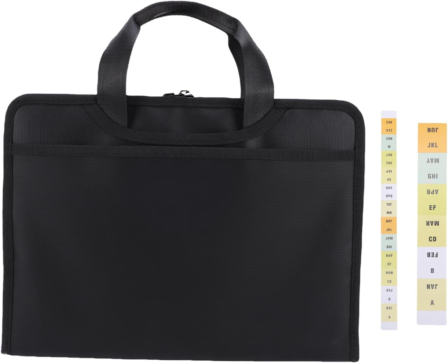 Luocute Fireproof Document File Bag, Expandable Accordion Organizer with Lock, Zipper & Labels, Large 12 Pocket Portable Folder for Important Files,Documents,Passport image number 4