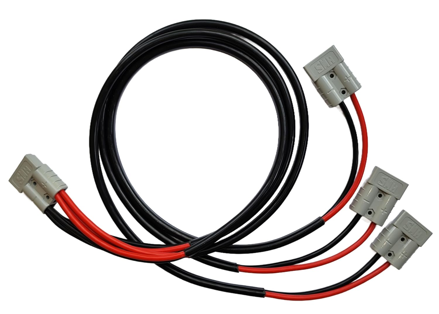 50A Anderson Plug Y Adaptor. Custom Config. (3 Outputs, 6Mm^2 Wire, 1M)