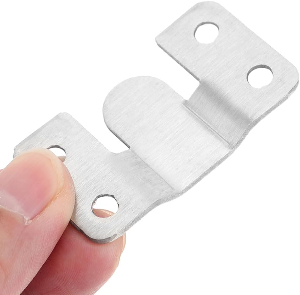 Angoily 16 Pairs Heavy Duty Picture Frame Hangers Mountain Character Buckle Mirror Mount Clips Interlocking Hooks for Wall Mirror and Frame Hanging image number 3