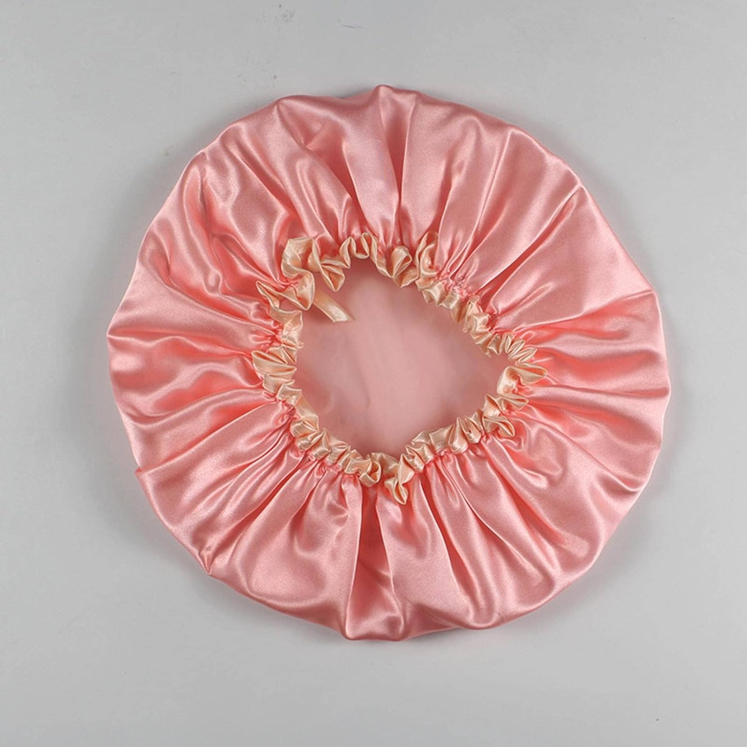 Affordable Luxury Style Product Women'S Double-Layer Thickened Waterproof Shower Cap Shower Cap Elastic image number 1