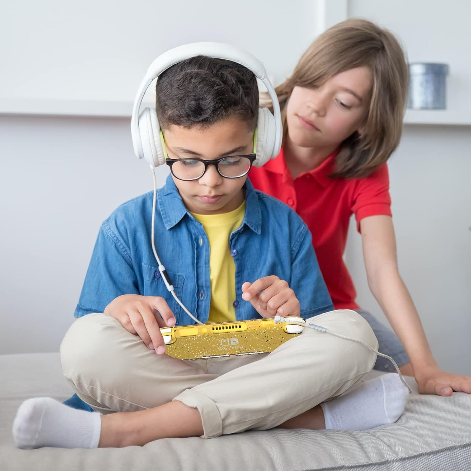 Protective Case for Nintendo Switch Lite, Glitter Bling Soft TPU Cover with Shock-Absorption and Anti-Scratch Design Protective Case - Crystal Glitter image number 1