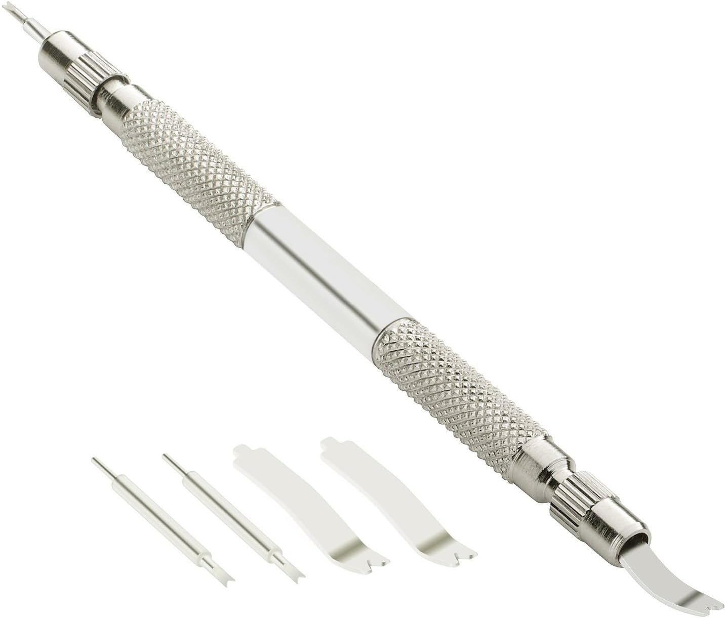MMOBIEL Spring Bar Watch Tool Set Long Stainless Steel Handle for Adjustment Replacing Removal of Spring Bars