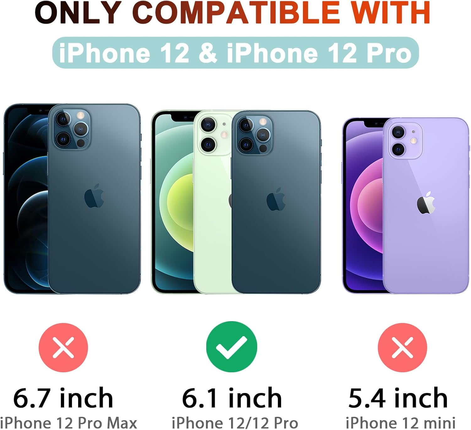 Leonids Leather Wallet Case for Iphone 12/Iphone 12 Pro Case, 6.1-Inch Flip Wallet Cover with Card Slots for Iphone 12/Iphone 12 Pro Cases (Black, Iphone 12/Iphone 12 Pro)