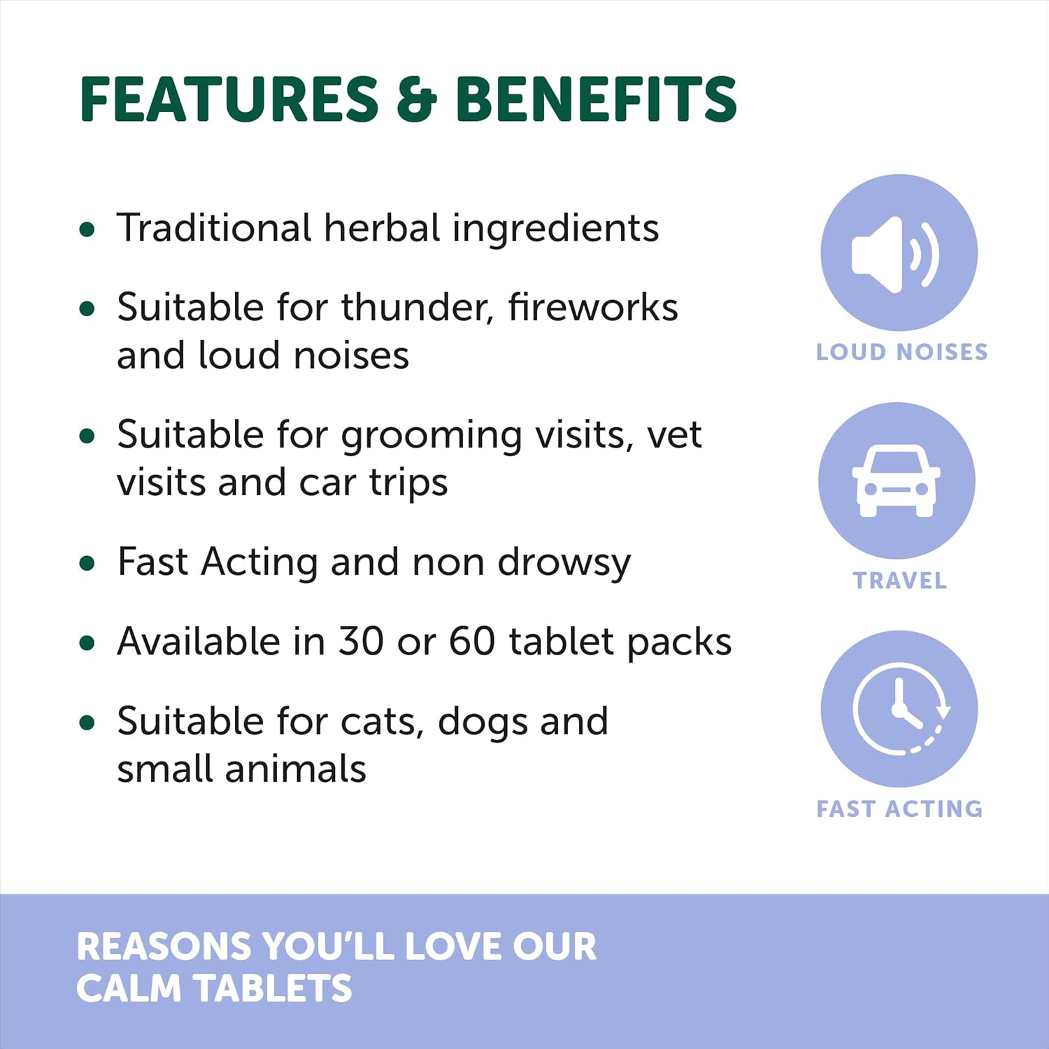 Natural Animal Solutions Calming Chewable Tablets for Dogs Anxiety Support. Dog Calming Tablets, Help Manage Stress, Promote Relaxation and Support Anxiety Relief for Dogs, 30 Count image number 4