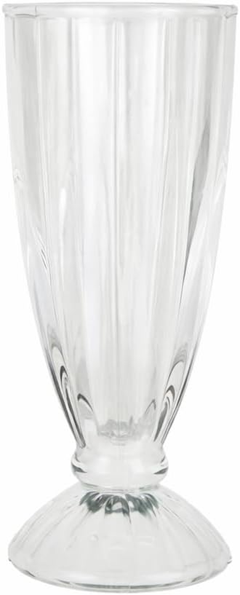 LEDON Retro Glass Milkshake Cup 17.5Cm Tall &ndash; Classic Diner Style Footed Drinking Glass for Milkshakes, Smoothies & Sundaes (2) image number 3