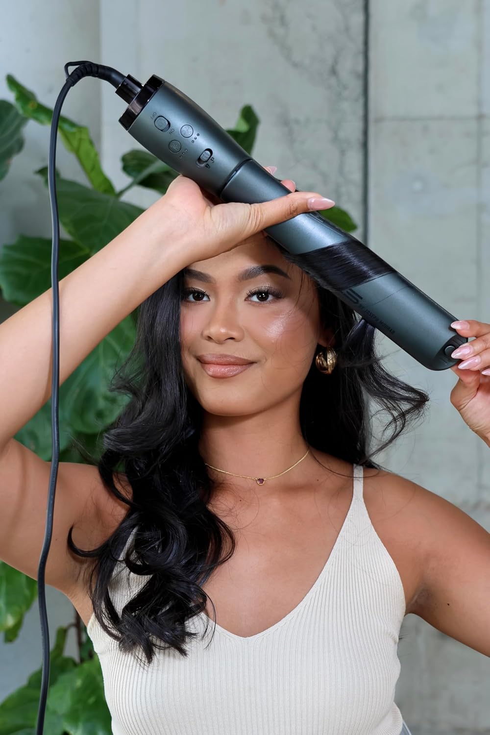 DCS by Joseph Mourad All-In-1 Hair Styling Tool, Professional Dryer, Curler and Straightener, Black image number 1