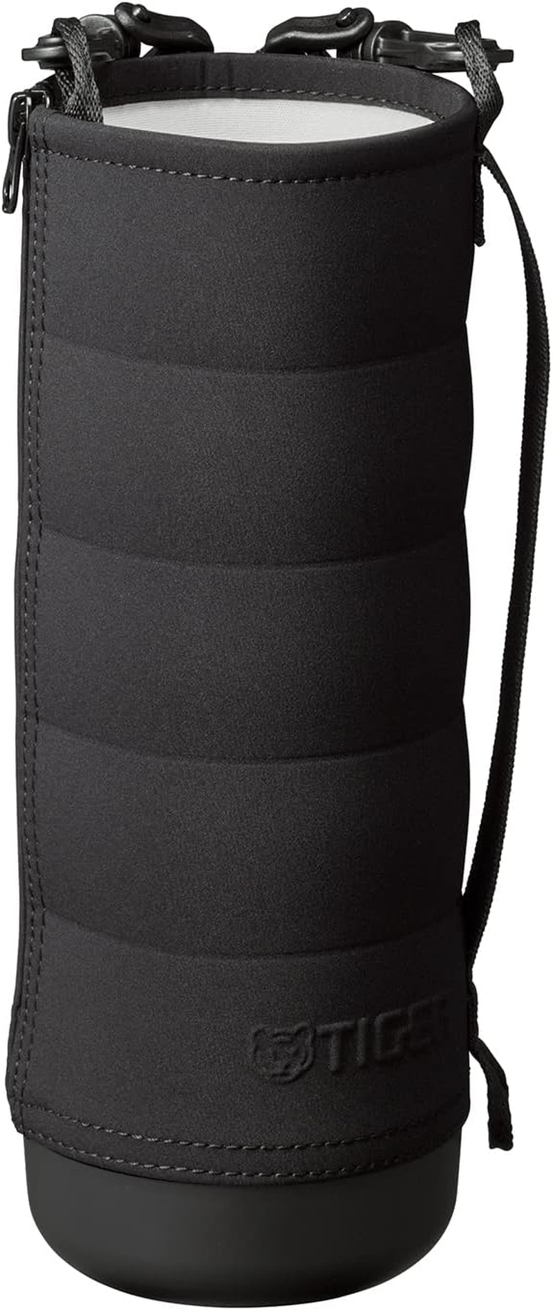 MTA-Z15SKP Tiger Thermos Water Bottle, 0.3 Gal (1.5 L), MTA-B150 Type & MTA-T150 Type Vacuum Insulated Bottle Pouch with Strap, Large Capacity, Machine Washable, Black image number 3