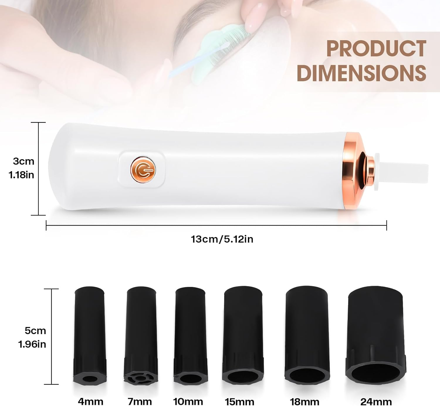 BUCICE Glue Shaker for Eyelash Extensions, Electric Nail Lacquer Shaker, Electric Shaker Time Saving Handsfree Tool Glue Nails Polish image number 2