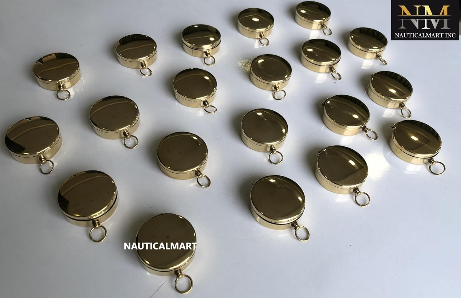 Nautical Brass Pocket Marine Compass Best Gift Set - Case Pack Of 50 image number 1