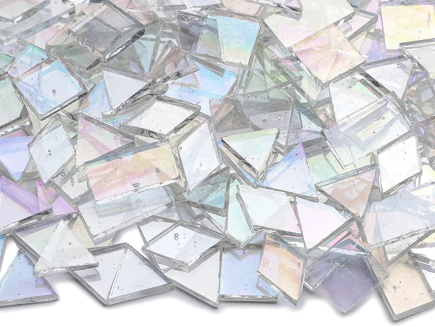 Lanyani Bright Glass Petal Mosaic Tiles, Hand-Cut Stained Glass Flower Leaves Tiles for Crafts, 100 Pieces Assorted Size&Colors&hellip;