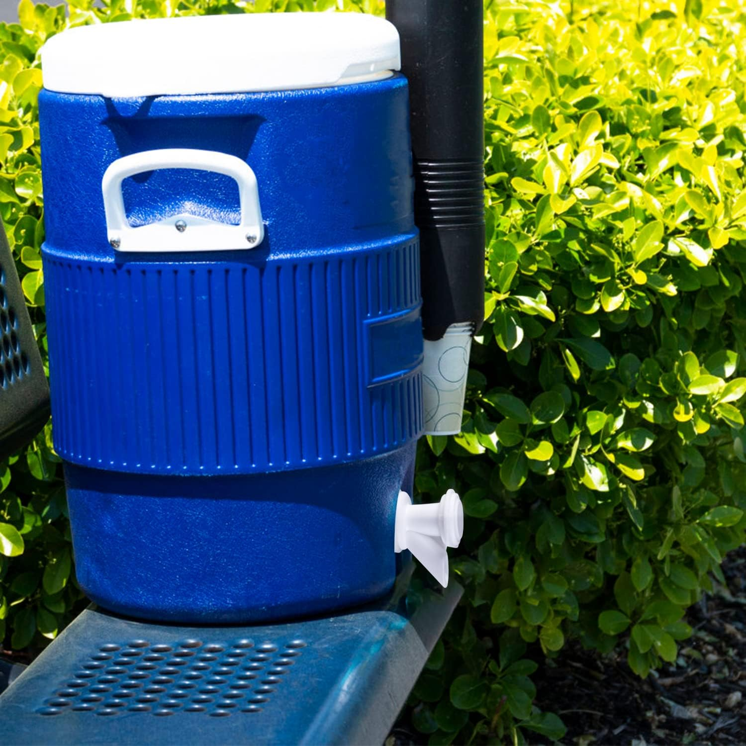 Upgrade Push-Button Cooler Spigot Replacement, Compatible with Igloo 2, 3, 5 and 10 Gallon Beverage Coolers, Durable Water Cooler Spigot for 2-10 Gallon Water Jugs Replacement Part - 30 Pcs White image number 6