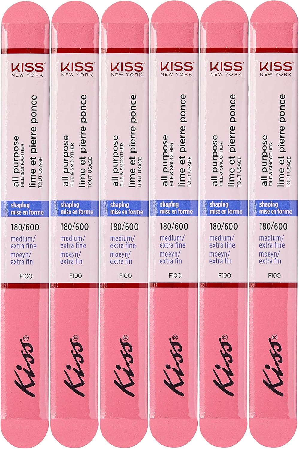 KISS 4-Way Nail Shaper - 180 Medium / 240 Medium / 400/600 Extra Fine image number 2