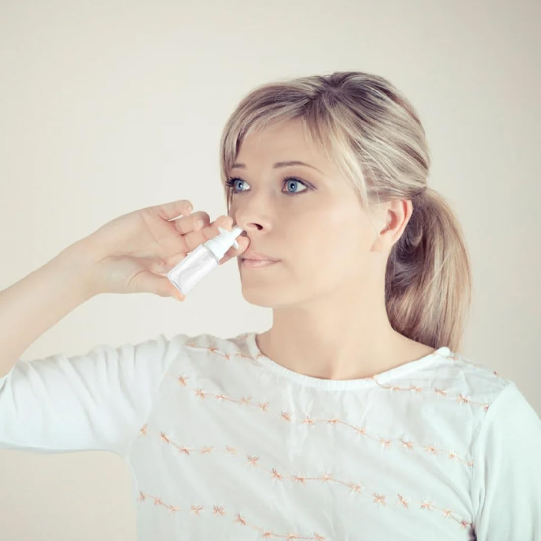 NTRUXZP Pack of 5 Nose Spray Bottles, 20 Ml Transparent Empty Nose Spray, Reusable Nose Spray Bottles, Small Bottles, Fine Spray Mist, Essential Oils, Saline Solution image number 5