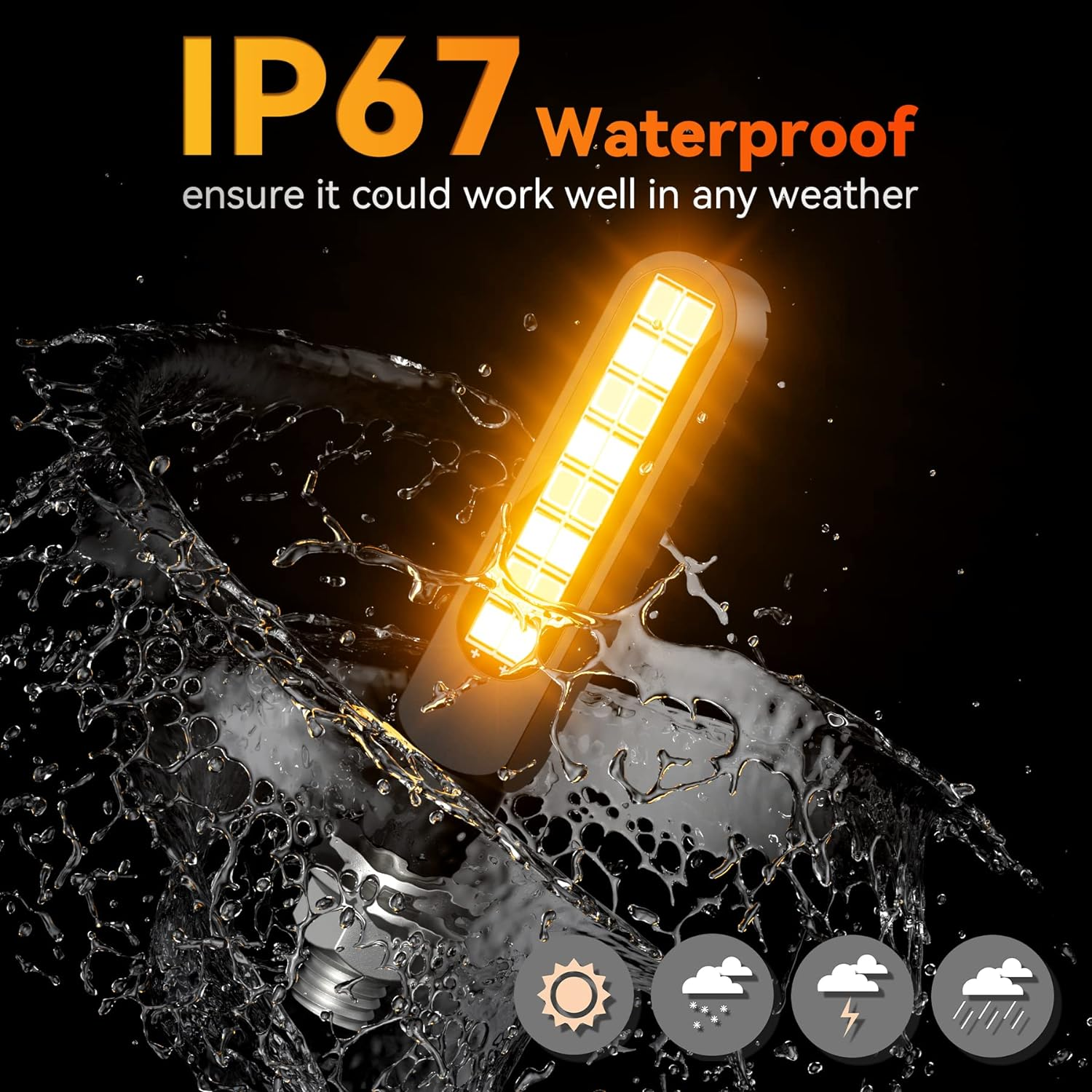 Ifunyled 2PCS Flowing LED Motorcycle Turn Signal Lights, Aluminum Alloy 12V Super Bright Motorbike Front Rear Blinkers Indicators for Harley Honda KTM Kawasaki Suzuki Yamaha - Amber, Black - Amber,White,Yellow image number 5