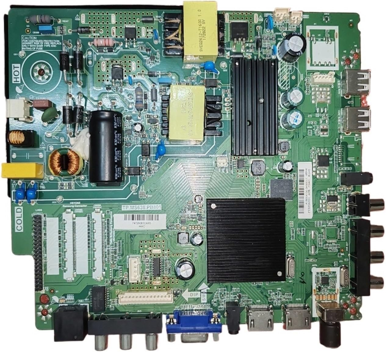 TP.MS638.PB801 Three in One TV Motherboard Tested Well for PT320AT01 45-100V 600Ma 75W or 65Wtv(65W 560Ma)