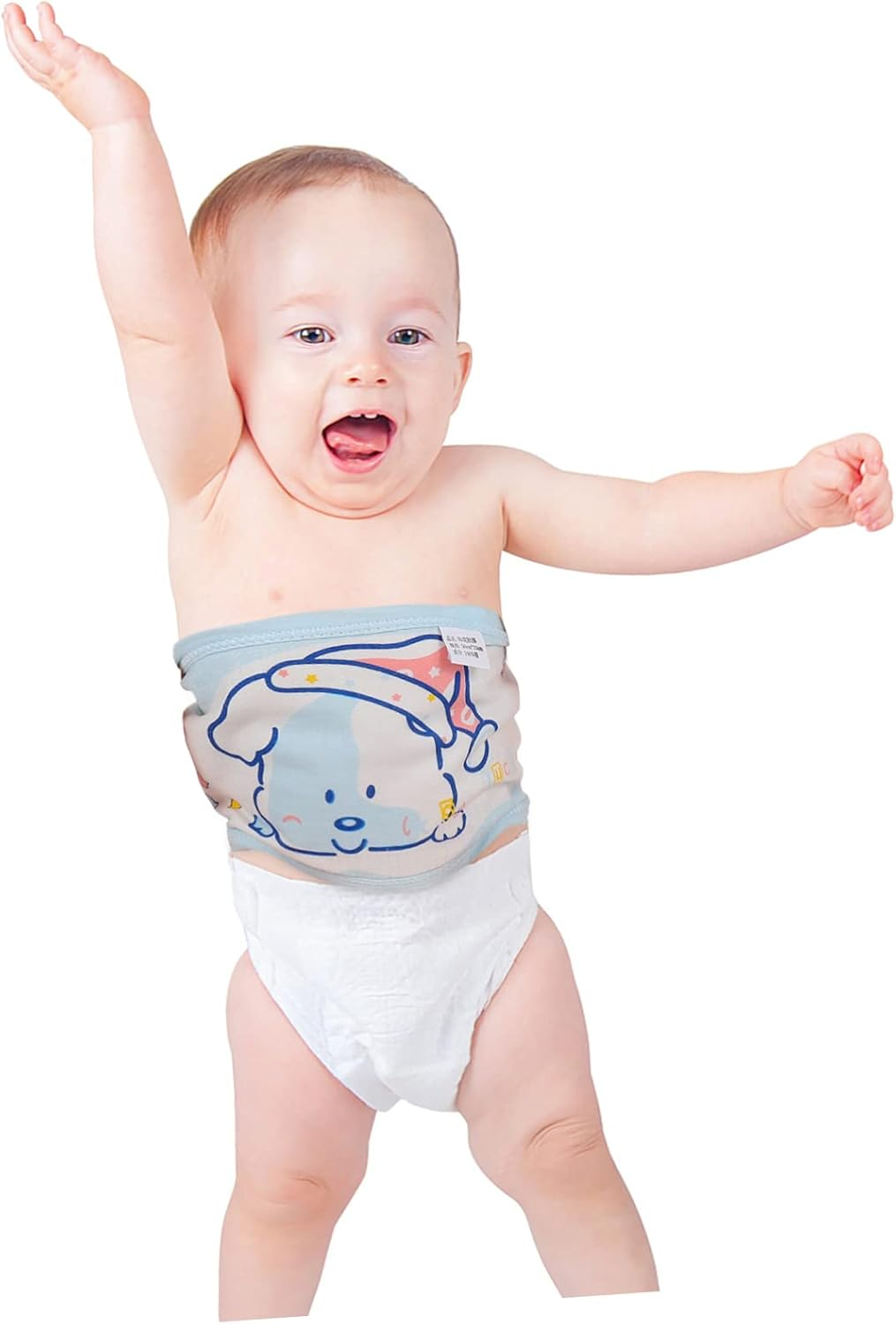 2Pcs Newborn Bellyband Cotton Umbilical Cord Protection Pregnancy Support Belt Tummy Band image number 5