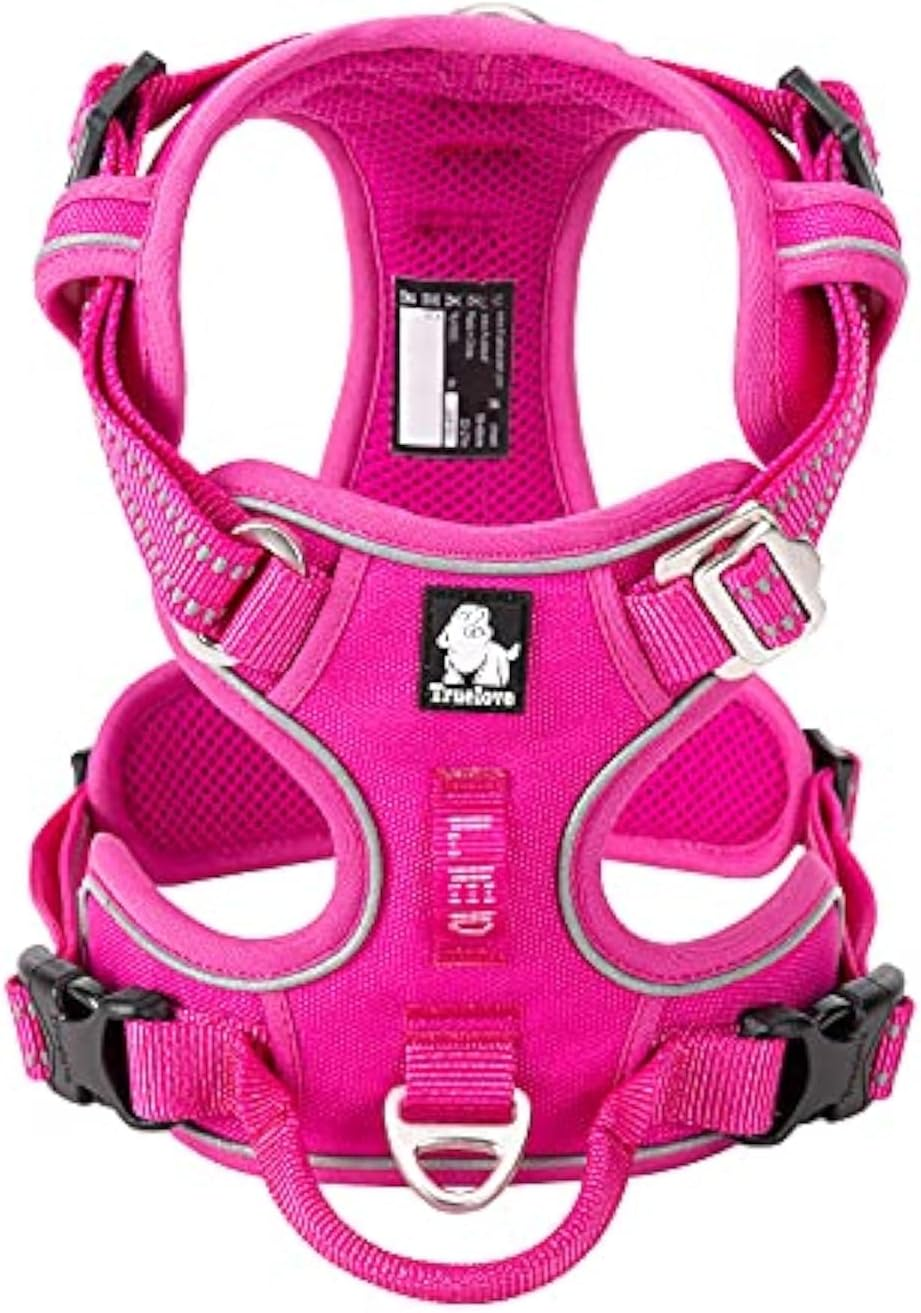 WINHYEPET True Love No-Pull Dog Harness Extra Reflective Pet Harness for Small Medium Dogs Adjustable for Walking Padded Soft Mesh Vest Easy Control TLH56512 image number 2