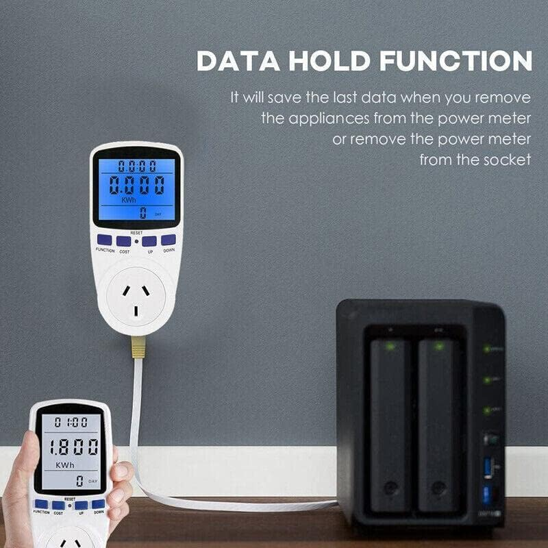 AIMALL Power Meter Energy Consumption Watt Meter, 240V Electricity Monitor with Large LCD Display, Australian Socket, Calculates Cost & Power Efficiency image number 6