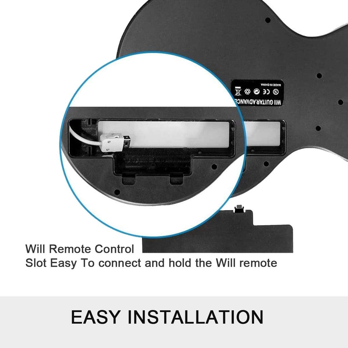 Wii Guitar Hero for Wii Controller Wireless Compatible with Guitar Hero Wii Rock Band 2 Games Guitar Hero World Tour Bundle (White Color ) image number 1