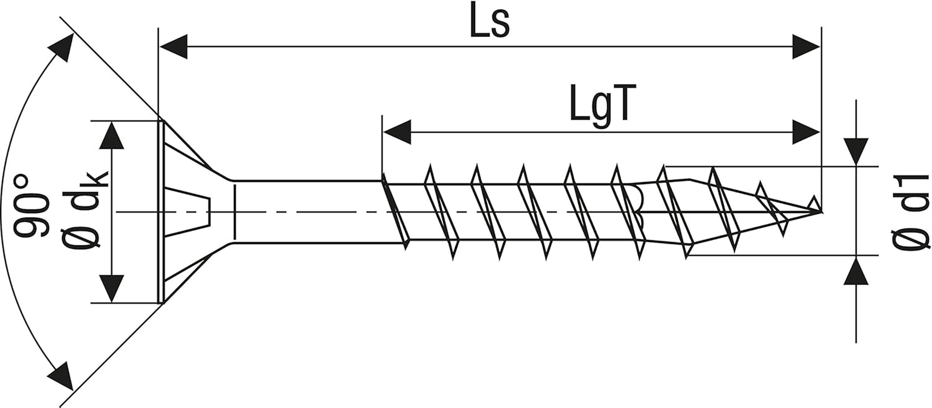 Spax T-Star plus &ndash; All-Purpose Screw, Countersunk Head, T, 4Cut, Partial Thread, Stainless Steel A2, 1.4567 &ndash; 0197000350303, 0197000350303 image number 3