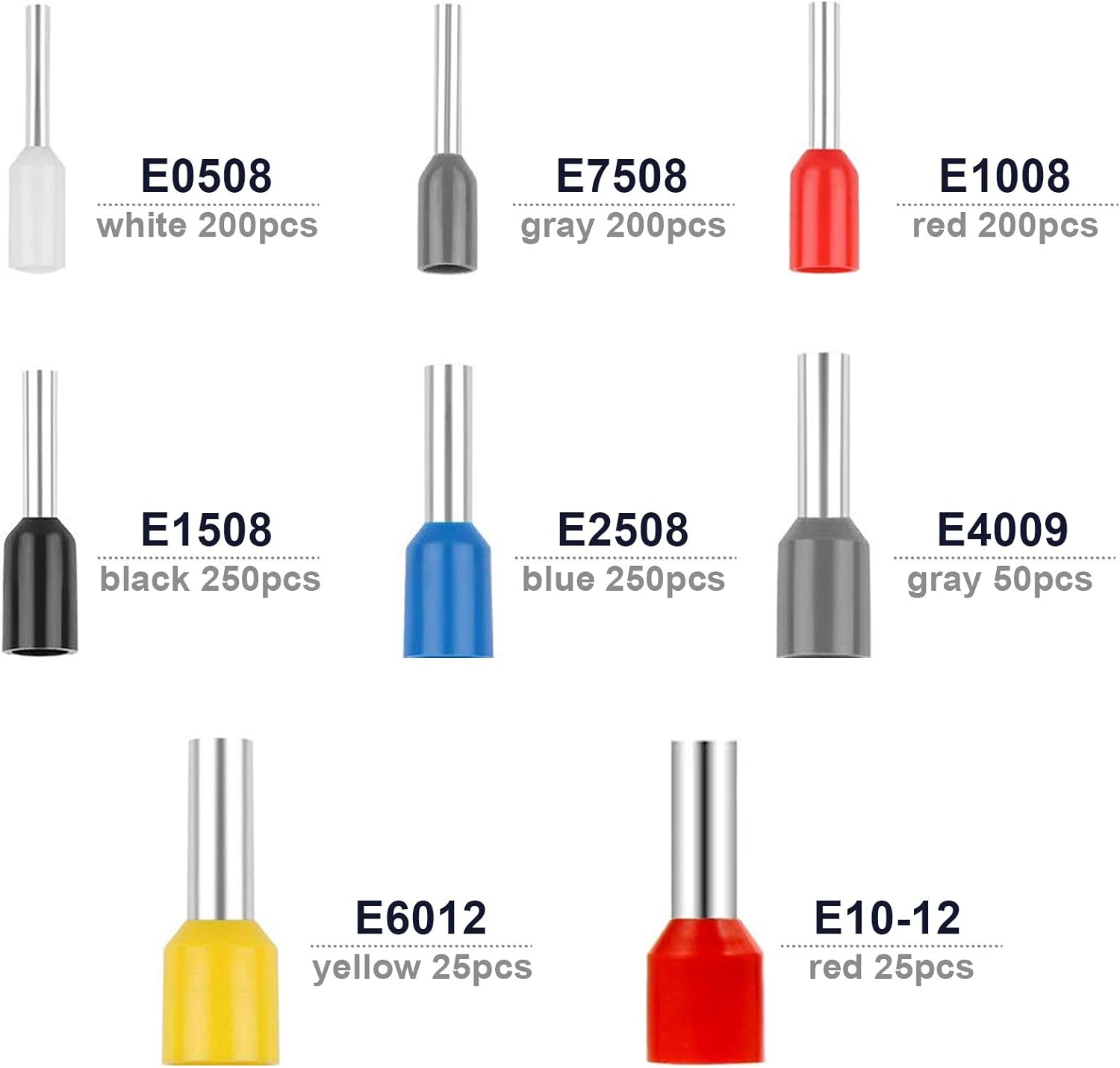 Kinstecks Crimper Plier Set 0.25-10Mm2/Awg23-10 Self-Adjustable Ratchet Wire Crimping Tool with 1200PCS Wire Ferrules Kit 22-10AWG 8 Sizes for DIY Electrical Motorcycle Vehicle Boat image number 1