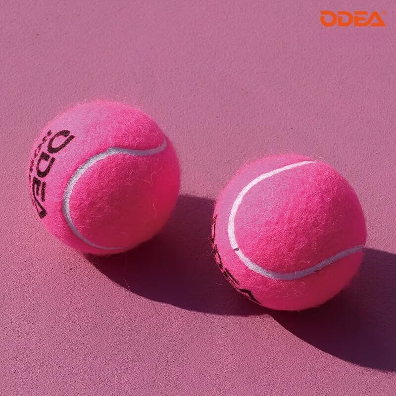 Odea Rose Pink Tennis Balls,Durable Felt & Precision Control,Stylish for Women, ITF Certified, All-Court Use image number 6