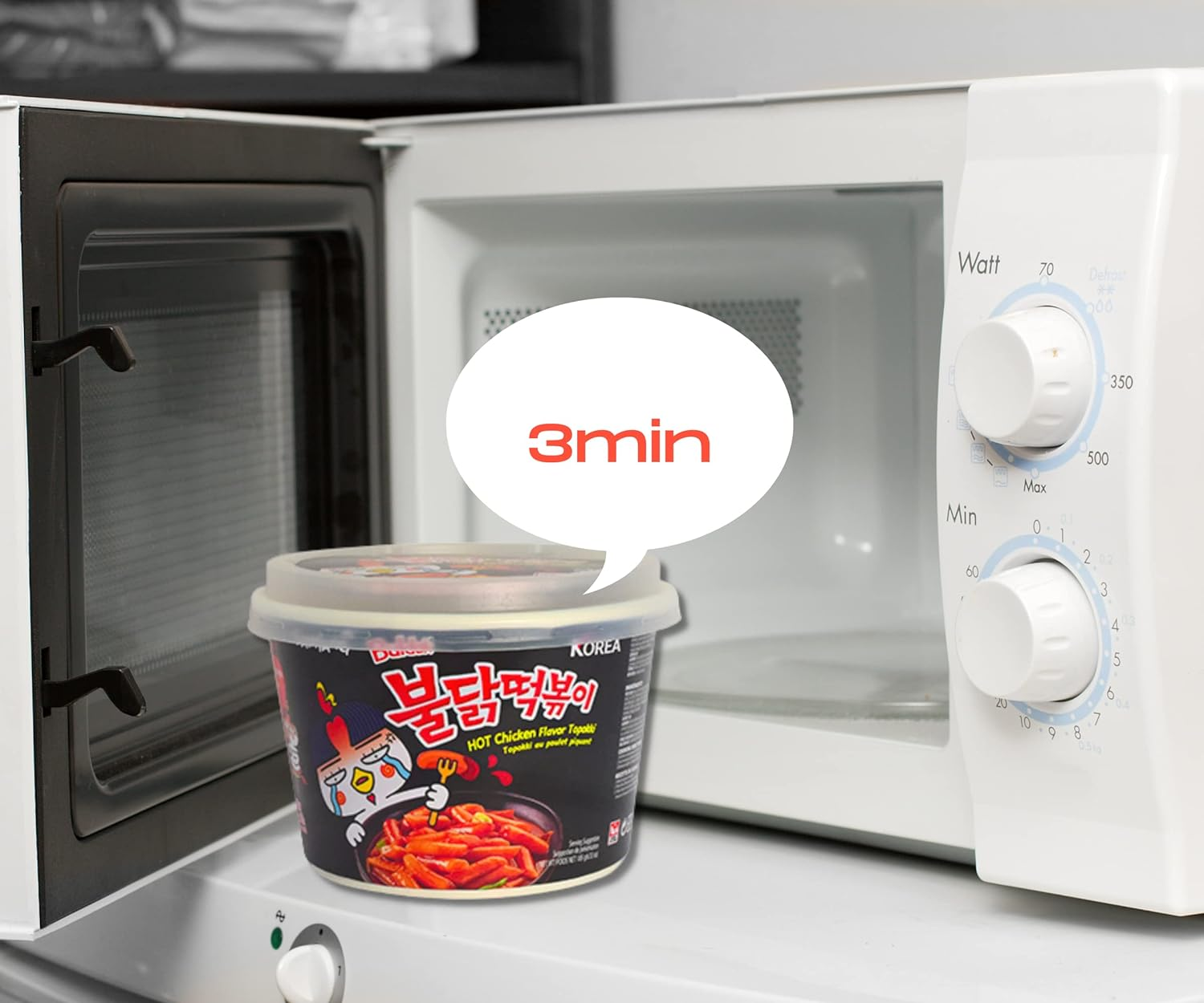 [Samyang] Bulldark Spicy Chicken Roasted Tteokbokki (Pack of 3) / Korean Food/Korean Tteokbokki/Spicy Tteokbokki (Overseas Direct Shipment) image number 3