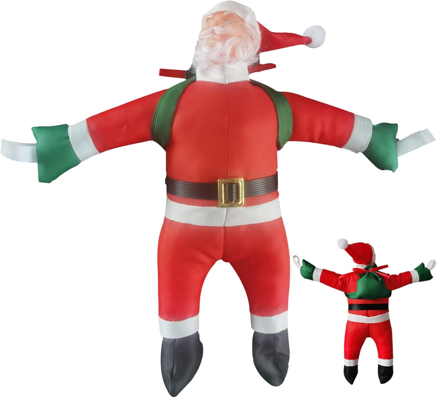 Christmas Decor Santa Claus Climbing Ladder Lights 15.7 Inch - Cute Hanging Decoration for Wall and Christmas Ornaments image number 6