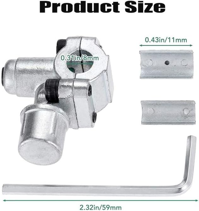 2Pcs BPV-31 Piercing Valve Kit with 2 Hex Keys & 4 Adapters &ndash; Universal Refrigerant Line Tap for 1/4", 5/16", 3/8" OD Pipes (Replaces TJ90BPV31, AP4502525, BPV31D, GPV14, MPV3) image number 1