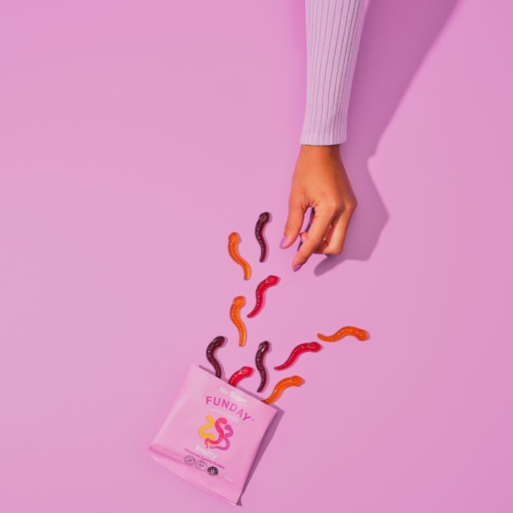 Fruity Flavoured Gummy Snakes (Pack of 12)