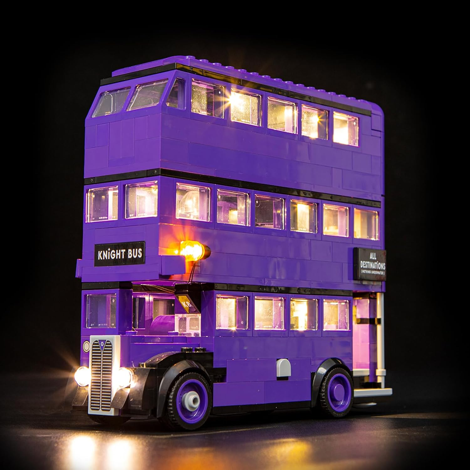 GEAMENT LED Light Kit Compatible with  Knight Bus Adventure Building Blocks Model - Lighting Set for 76446 (Model Set Not Included)