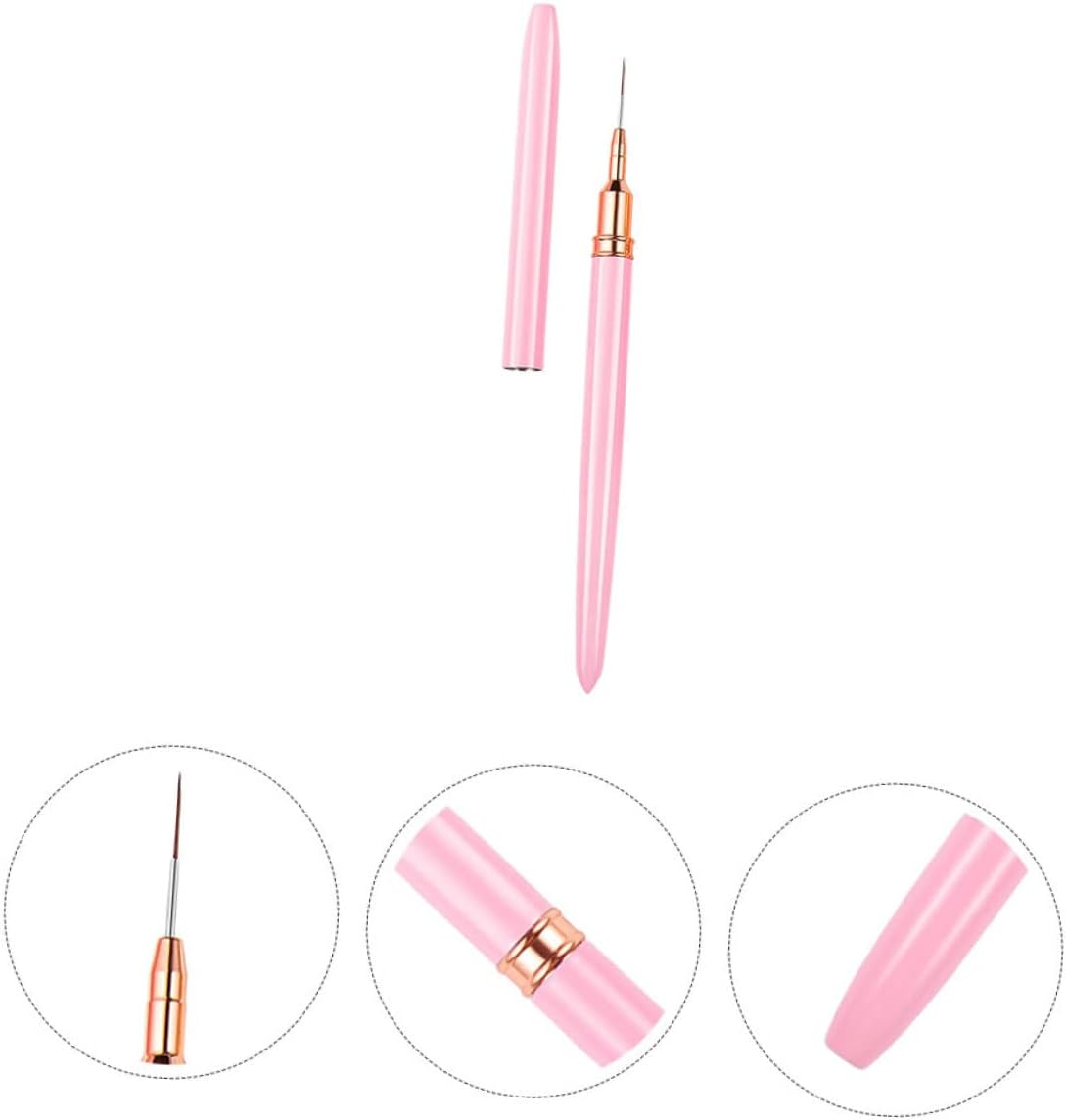 WOONEKY Nail Art Brush Pen for Fine Drawing and Pattern Design Portable Manicure Supply for Nail Salon Lovers Durable Material Present image number 1