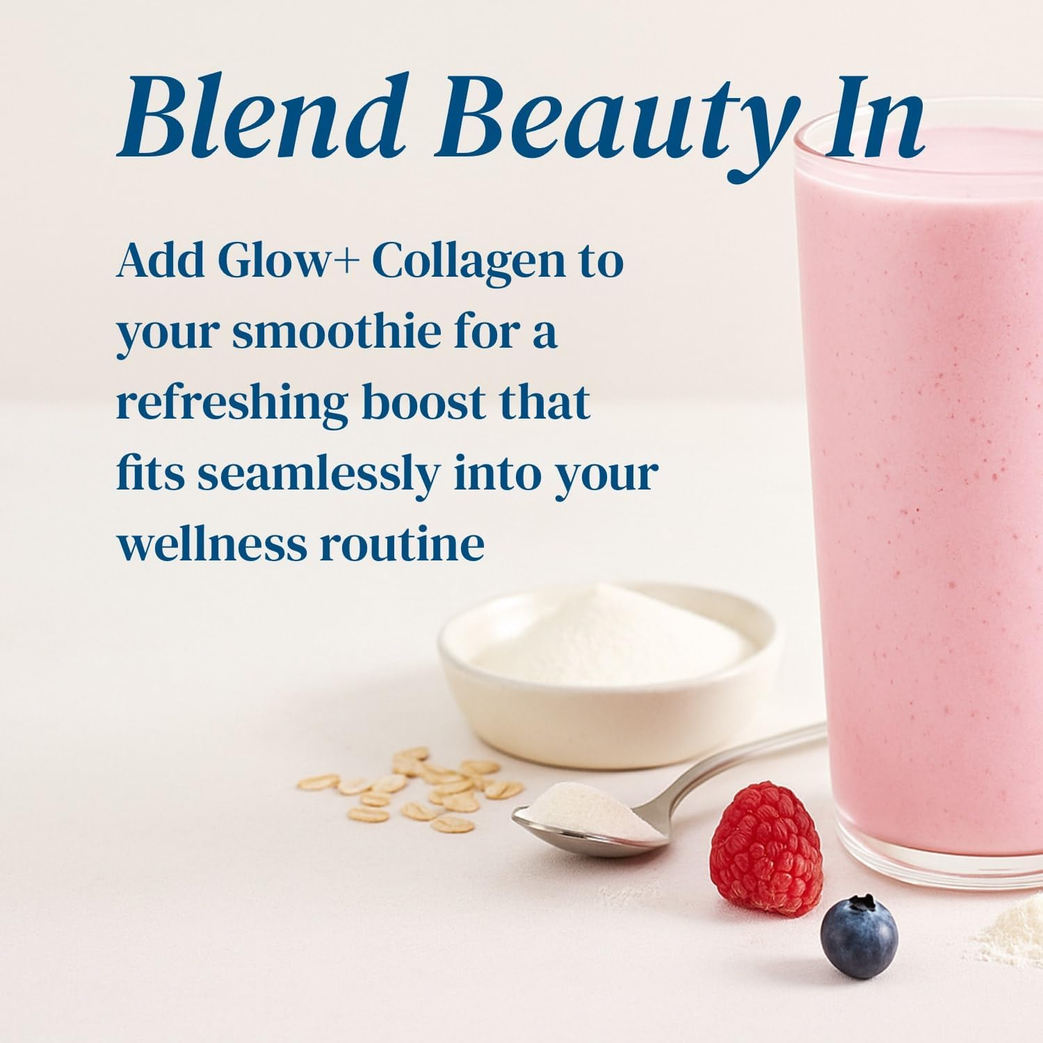 Premium Collagen 15G Protein Powder Peptides W/ Probiotics Ultra High Content, Rapid Absorption Hair, Skin, Joints, Nails plus Gut Support, Hyaluronic Acid, Biotin, Vitamin C, Glowbelly Glow (300, Unflavoure) image number 5