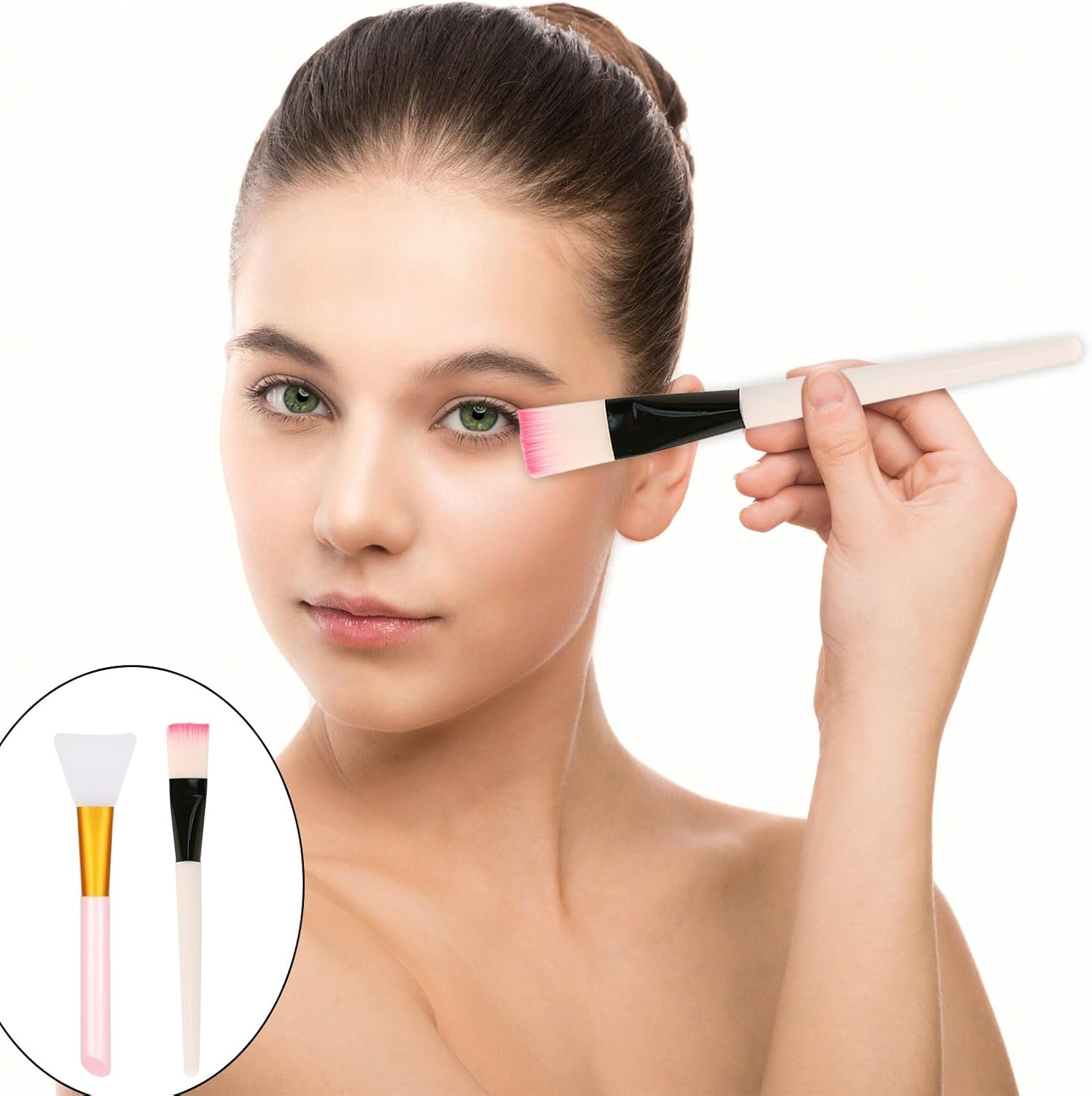 6 Pieces of Silicone Face Scrubber, Dual-Head Dual-Purpose Pore Cleaning Brush, Portable and Multi-Functional Skin Care Tools, Used for Blackhead Removal, Pore Cleaning and Gentle Exfoliation, Deep Pore Cleaning Massager image number 6