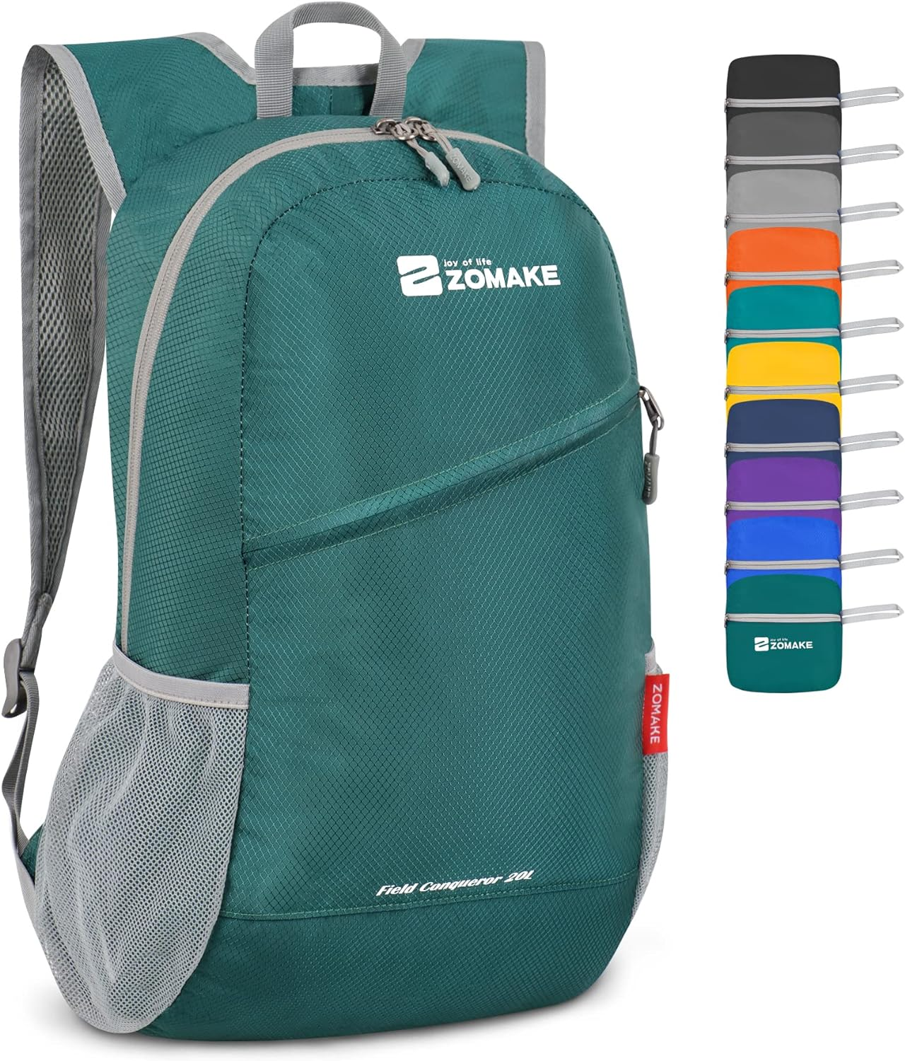 ZOMAKE Foldable Backpack 20L Lightweight Folding Pack, Water Resistant Small Travel Daypack for Hiking Camping Walking